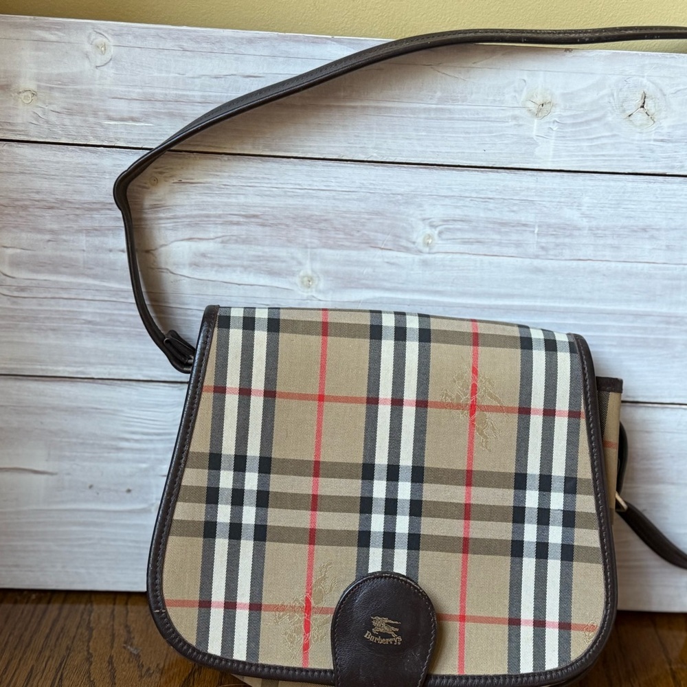 Burberry Plaid Crossbody Bag